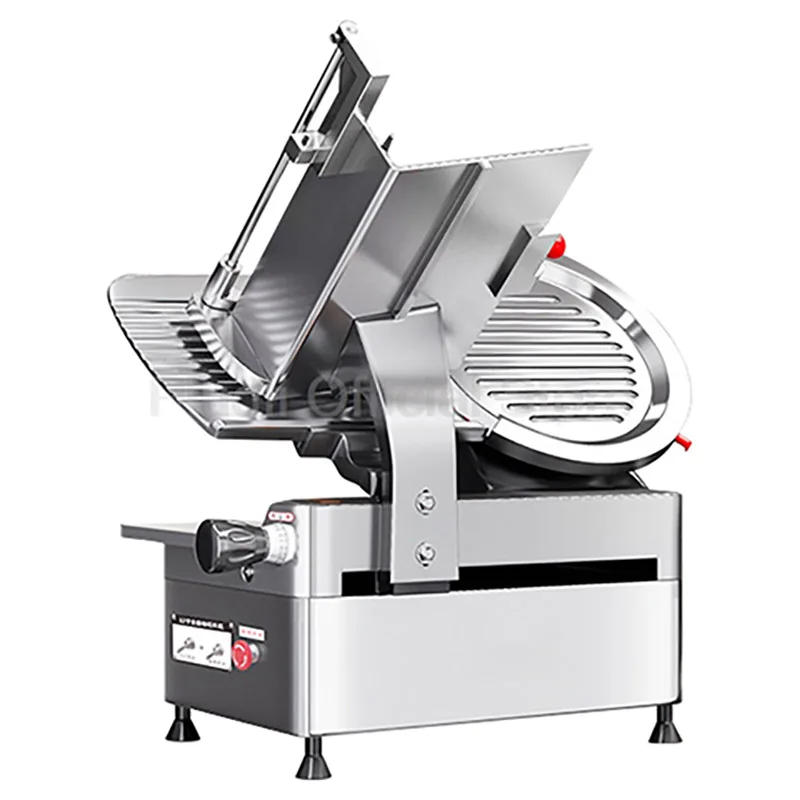 

12 Inch Full Automatic Meat Slicer Electric Fresh Frozen Lamb Rolls Meat Cutting Machine Knife Set Meat Slicing Grinder Machine