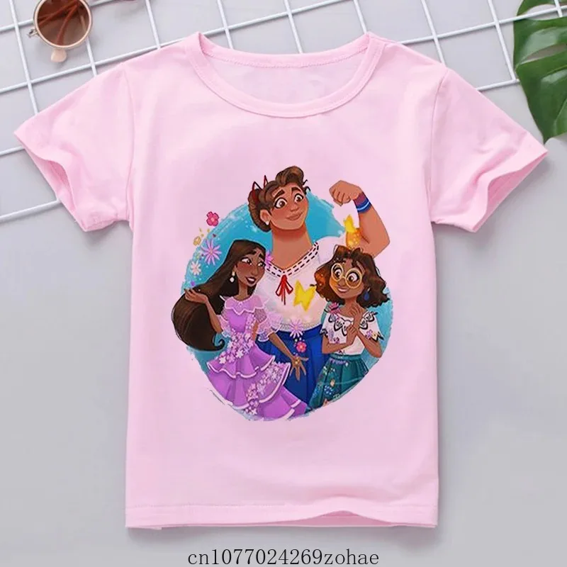 Disney Encanto Mirabel Kids Clothes T-Shirts Children Cartoons Fashion Kawaii Anime T Shirts New Tops Boy Girl Outfits Tee Shirt