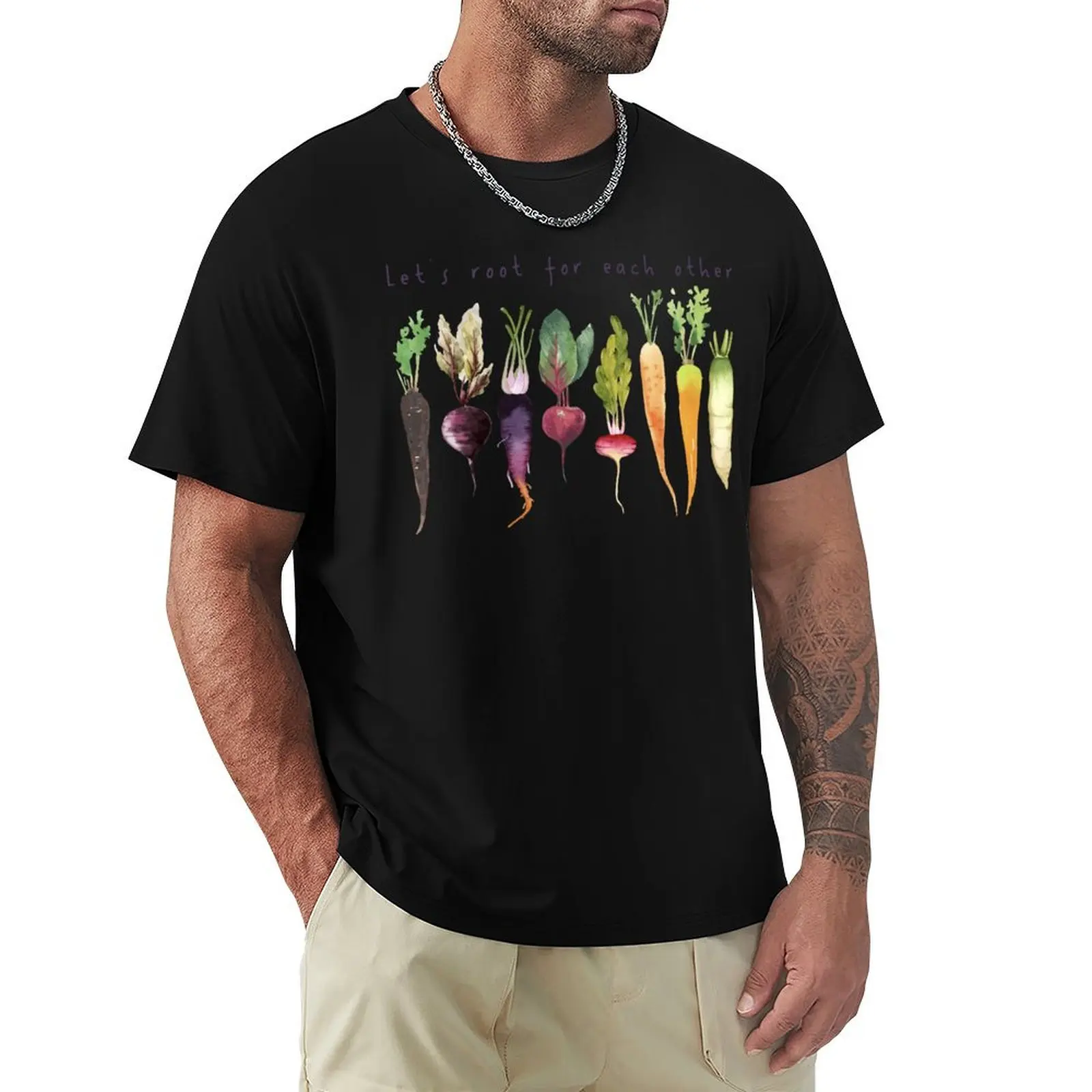 

Let's Root for Eachother and Watch Eachother Grow T-Shirt sweat Luxury man topping fruit of the loom mens t shirts