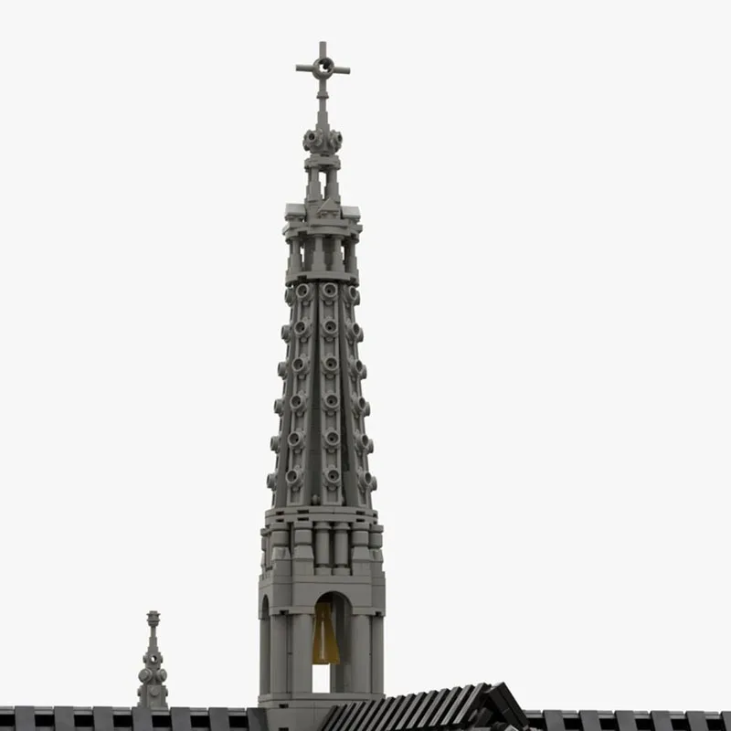 Novo moc bloco de construção modelo arquitetura igreja gótica modular brinquedo das crianças presente diy conjunto montagem