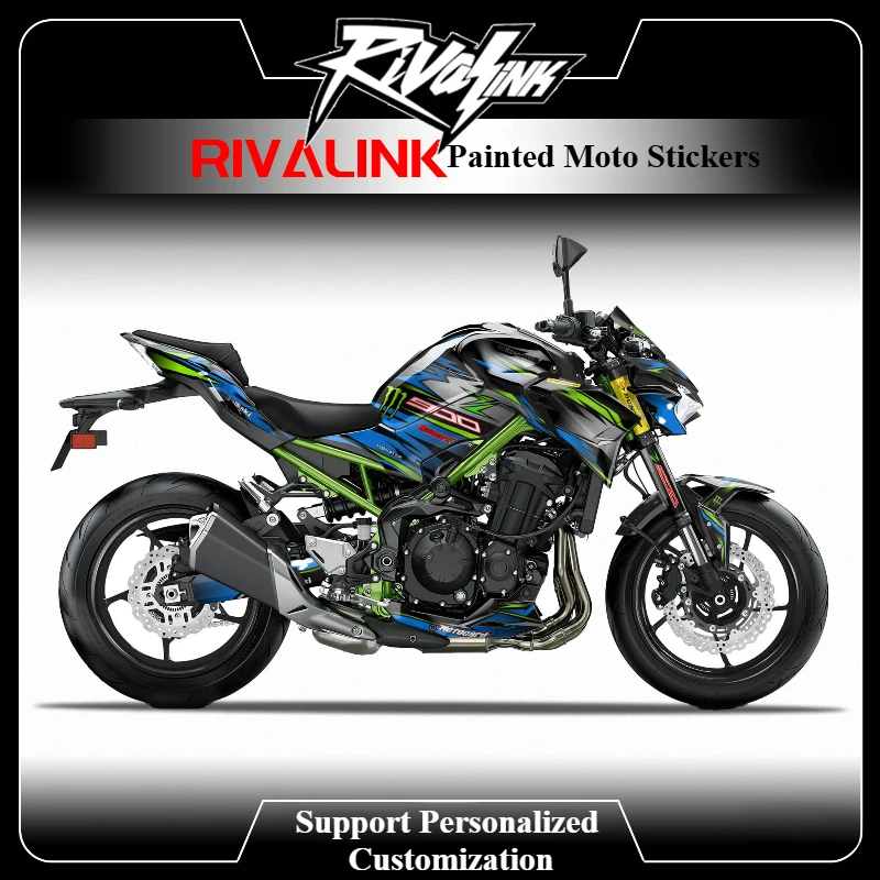 For Kawasaki Z900 2020 2021 2022 Motorcycle Stickers Full Kit 3M Customize Anti-scratch Graphics Decals Z900 Accessories