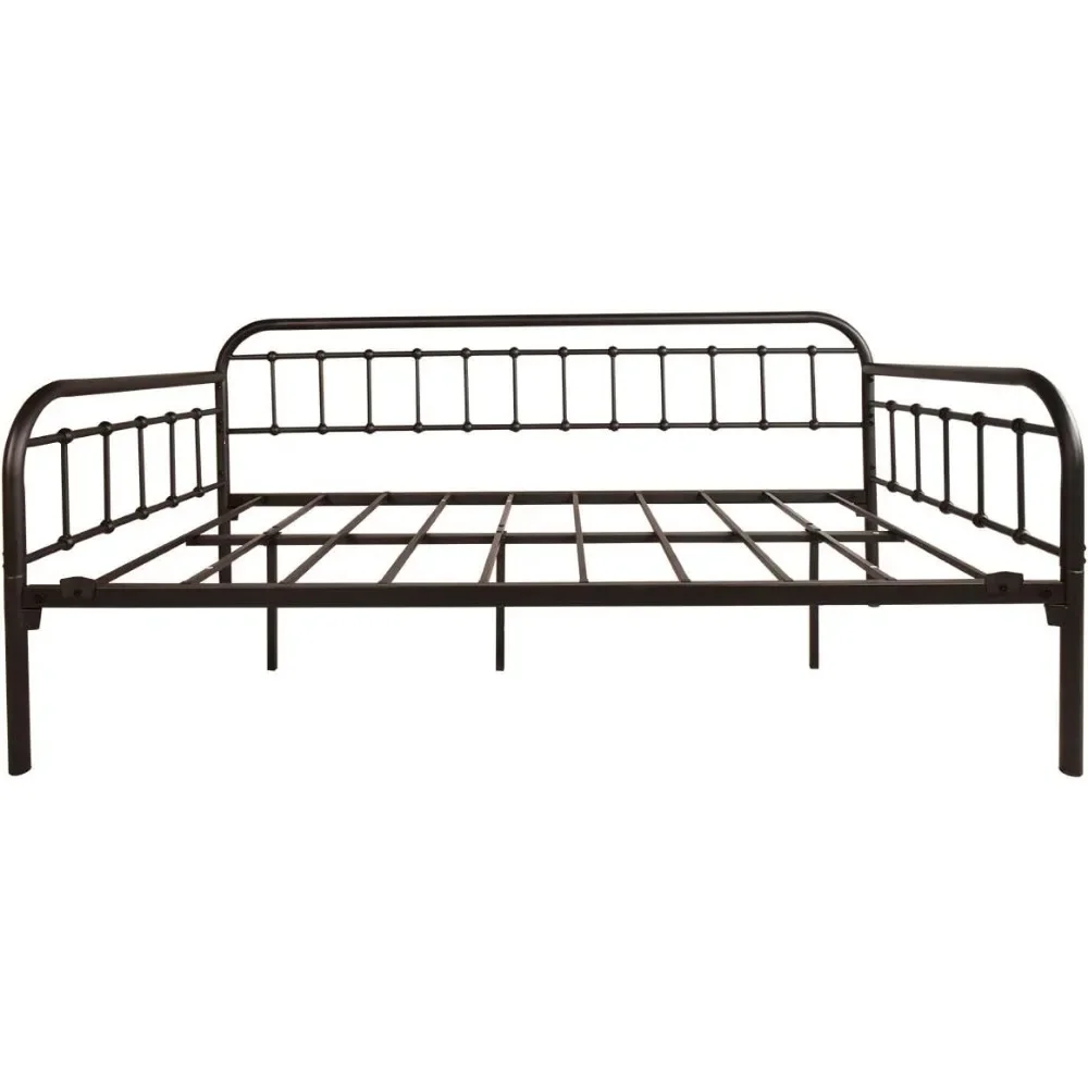 Metal Daybed Frame Heavy Duty Metal Slats Sofa Bed Platform Mattress Foundation Twin Day Bed