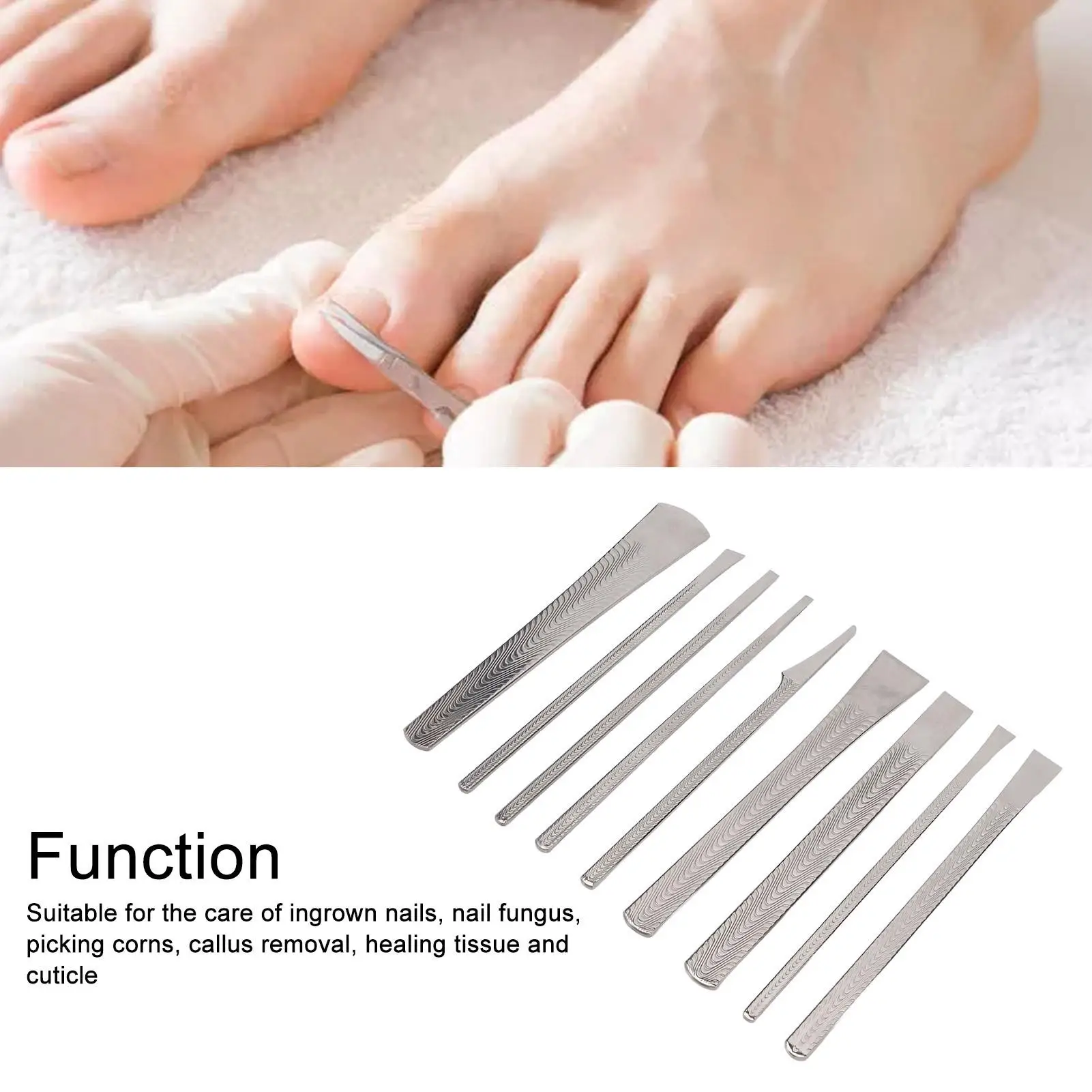 مجموعة سكاكين باديكير احترافية أدوات مكشطة القدم لإزالة الجلد الميت والعناية بالقدم