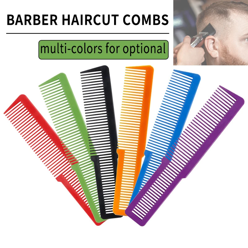 1Pcs Professional Barber Haircut Combs For Men Anti-static Fading Comb Stylist Hair Clipper Combs Hairdressing Styling Tools