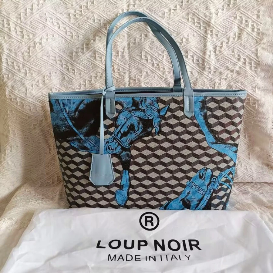 

LOUP NOIR Luxury Brand Bag High Quality Womens Tote Bag Large Capacity HandBags Shoulder Women Bag ANIMAL PRINT