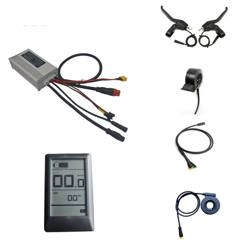 BHTS-L201 Screen G062 Controller Set For Bafang G062 Controller H550 Hub Motor 30A 1000W 48V Bicycle Modification Accessories