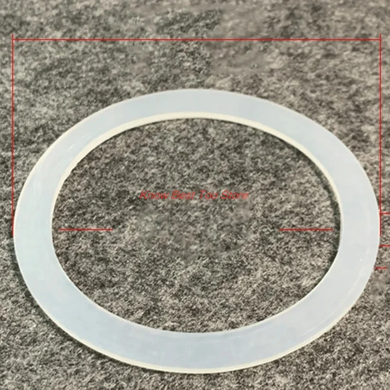 1PCS 28-500mm White VMQ Slicone Rubber Flat Gasket Washer For Sight Glass diopter Homebrew
