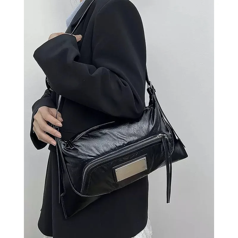 

Модная мягкая искусственная кожа, трапециевидная повседневная флип-сумка на одно плечо, сумка для телефона под мышками, осеннее новое поступление 2025