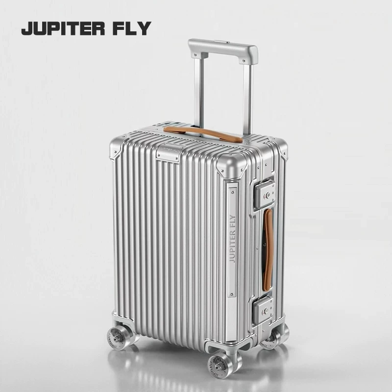 Luxury Suitcase High Quality PC Material with Aluminum Frame TSA Lock Trolley Case Skating Wheels 18/20/24/26/28 Rolling Luggage