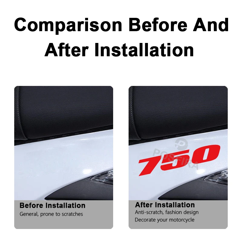 POSFIRA Motorcycle Sticker Waterproof Decals for Suzuki GSXR 750 K9 K8 K7 K6 K5 K4 K3 K2 K1 GSX-R 750 2011 2002 Accessories