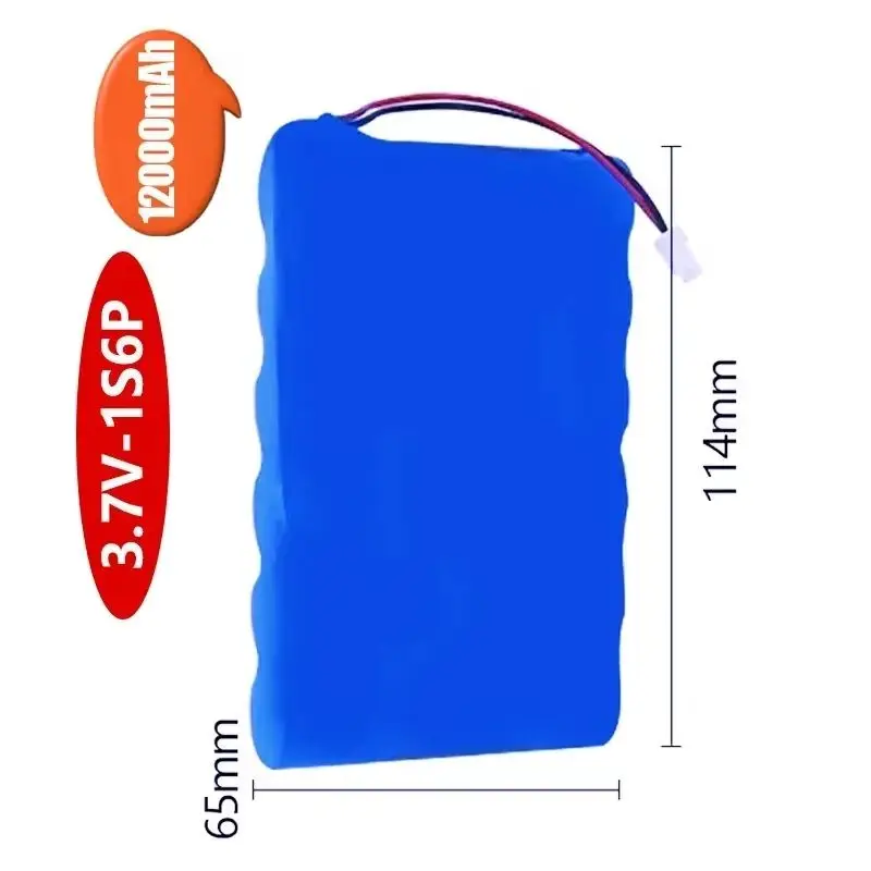 

18650 Battery Rechargeable Li-ion Battery Pack 3.7V 1S1P-1S6P for LED Light Bluetooth Speaker Spare Replacement Original Battery