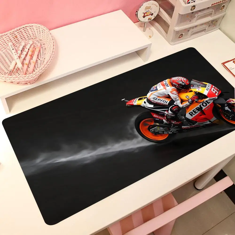 Mouse pad 900x400mm m-marc-marquez-racings teclado mesa de escritório tapete de borracha xxl laptop lock edge mouse pad