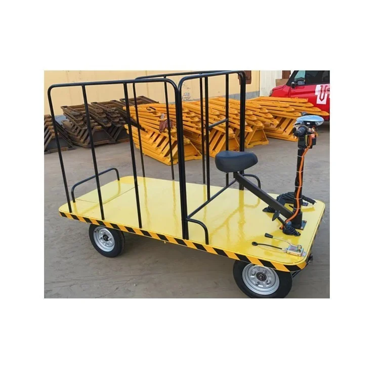 

Large Load Capacity Warehouse Truck Garden Electric Trolley Electric Carry Wagon With 4 Wheels