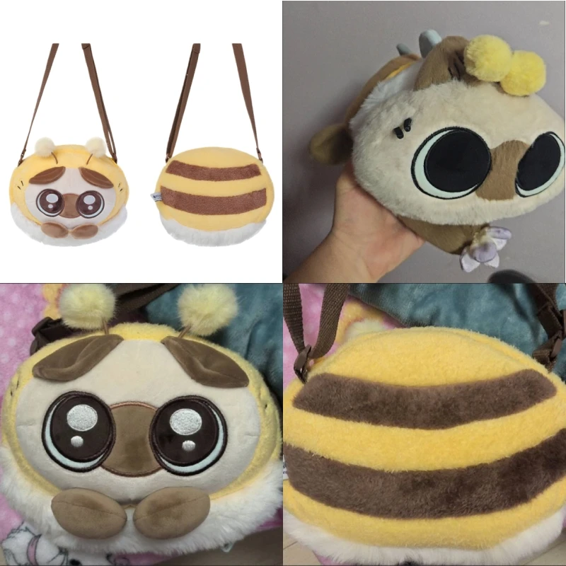 

Genuine Azuki The Siamese Cat Azukisan Merchandise - Flower World Series Bee Azuki Crossbody Bag Toy Gift
