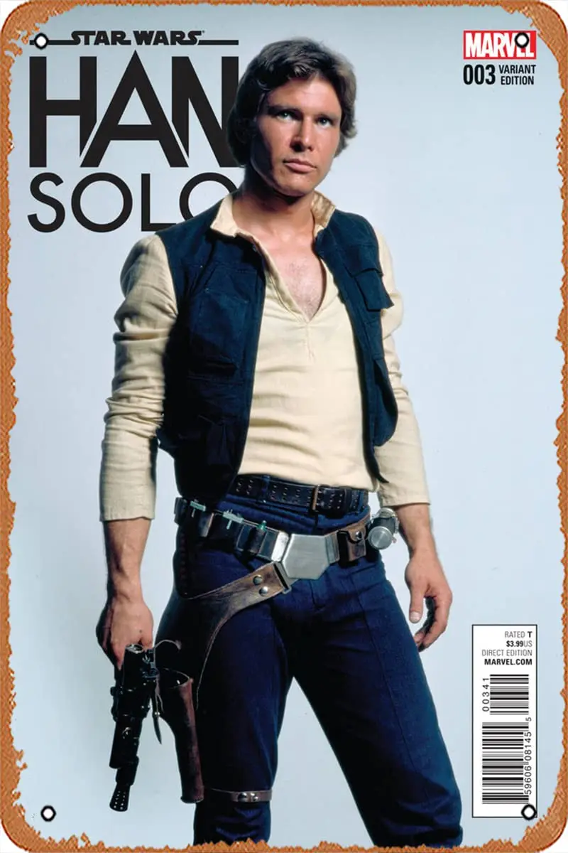 Retro Metal Sign - Han Solo 3 Var A Comic Book NM - Anime Metal Tin Sign film Poster for Music Cafe Bar Restaurant Supermarket S