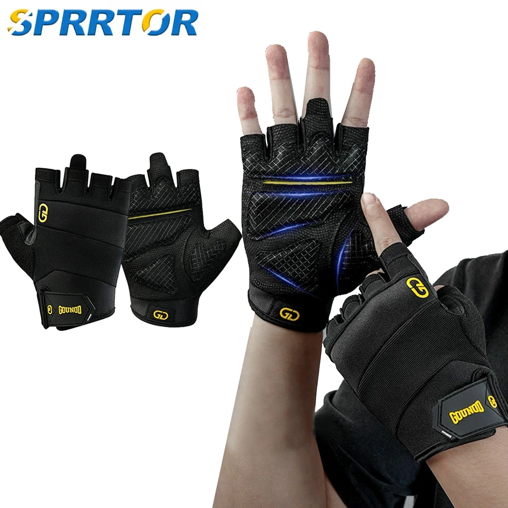 1Pair Fingerless Gloves for Airsoft Shooting Half Finger Hunting Hiking Cycling Driving Motorcycle Climbing Work Gloves