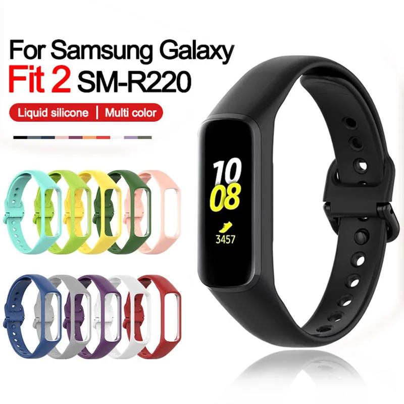 

Ремешок силиконовый для Samsung Galaxy Fit 2, сменный спортивный браслет для Samsung Galaxy Fit 2, браслет для часов