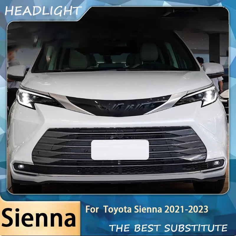 

HeadLamp For Toyota Sienna 2021-2023 Sienna headlights assembly modification LED lens headlights DRL, turn signals Car Accessori