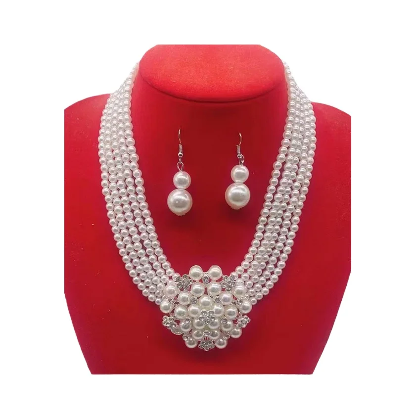 

РЕДКИЕ ОЖЕРЕЛЬЕ + СЕРЬГИ С БЕЛЫМ ЖЕМЧУГОМ 5-рядного ЮЖНОГО МОРЯ 5-6 ММ