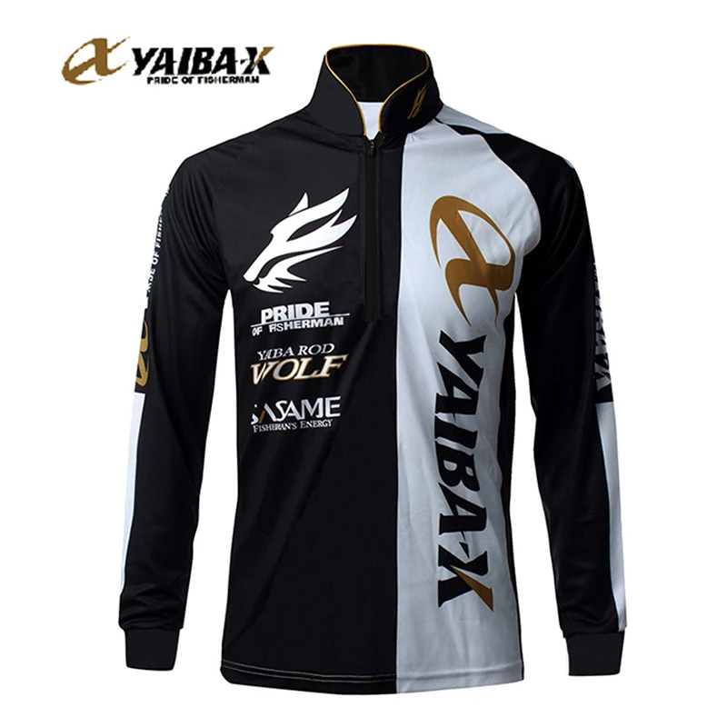 YAIBA-X Viskleding Heren Sneldrogende Anti-Zweet Dunne Uv-Bescherming Met Lange Mouwen Viskleding Heren Fietskleding