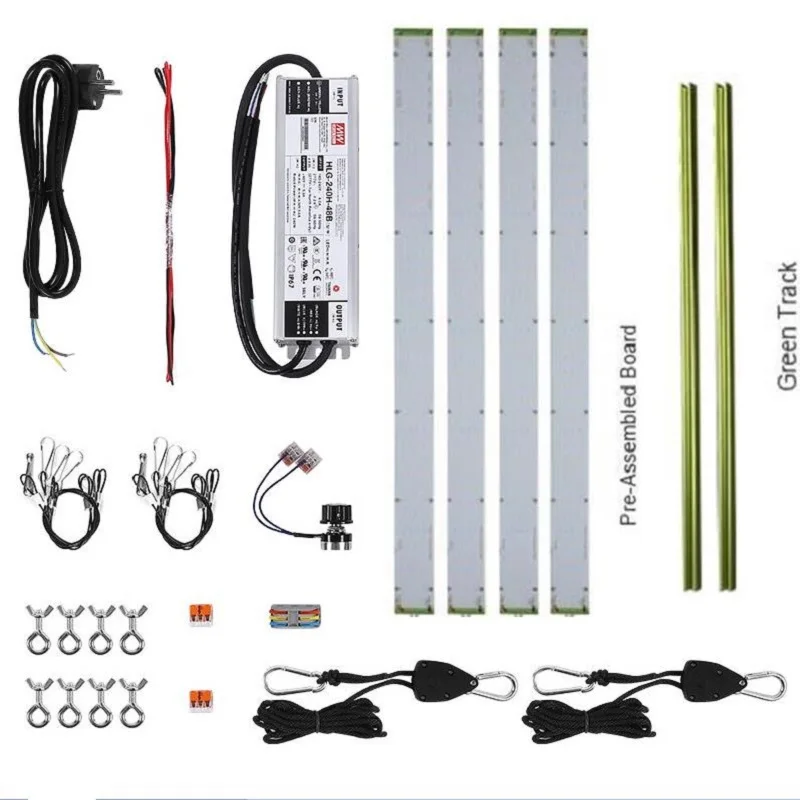 150W 240w full spectrum Quantum Bars LM301H LED Board 560MM Grow Strip Light Meanwell driver complete kit for small grow tent