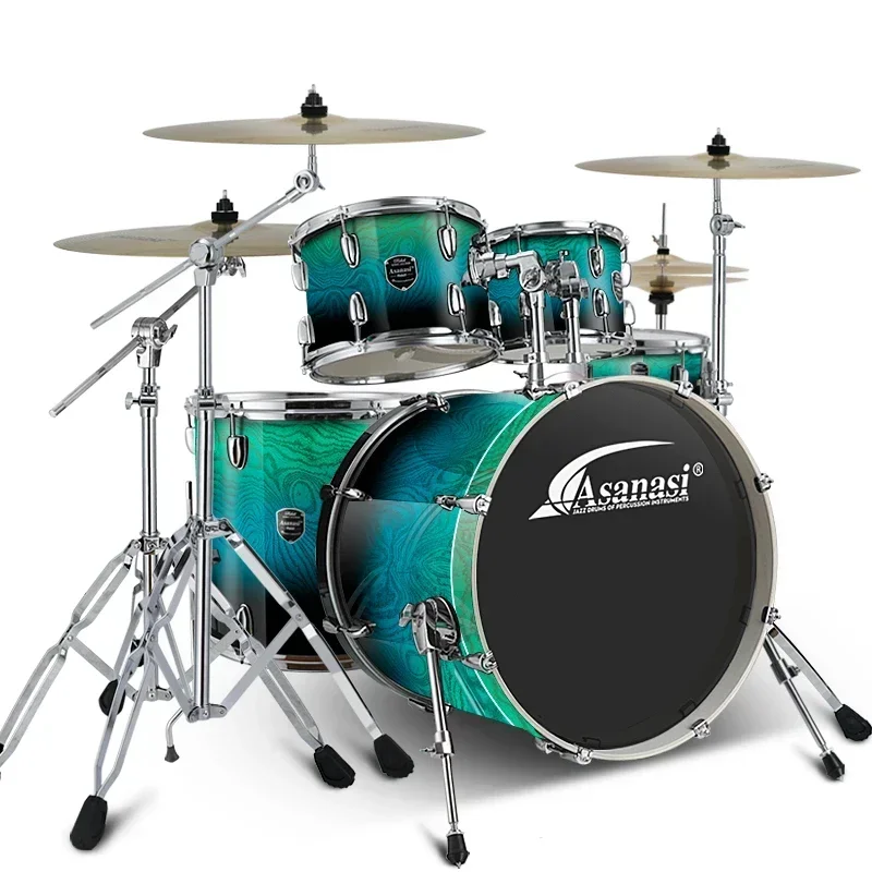 Juego de batería de Jazz, banda de Rock, percusión profesional, juego de batería de Metal, platillo profesional para adultos, batería Musical, instrumento