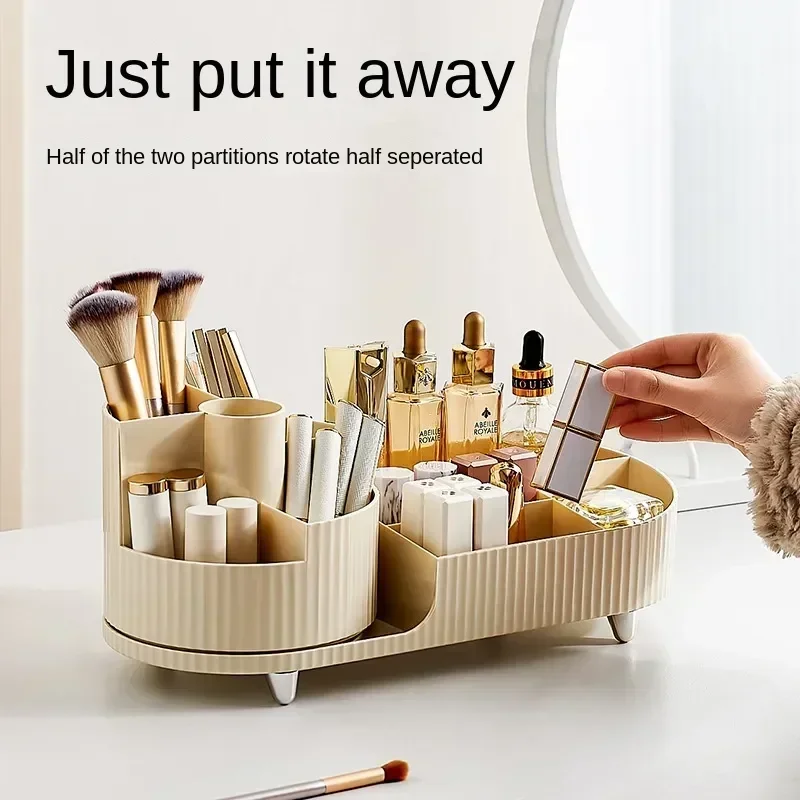 

Rotating Luxury Vanity Container Storag 360° Up Box Organiser Cosmetic Makeup Make Brush Organizer Lipsticks Holder