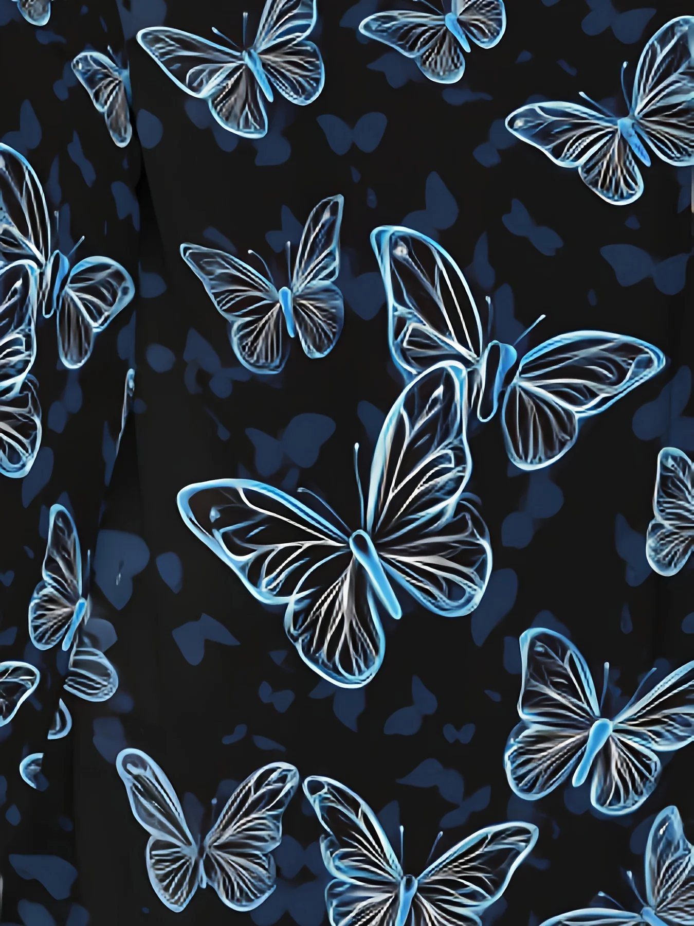 2025 Women's Butterfly Print Blazer, Open Front Long Sleeve, Elegant Casual Jacket, Spring Fall Office Wear