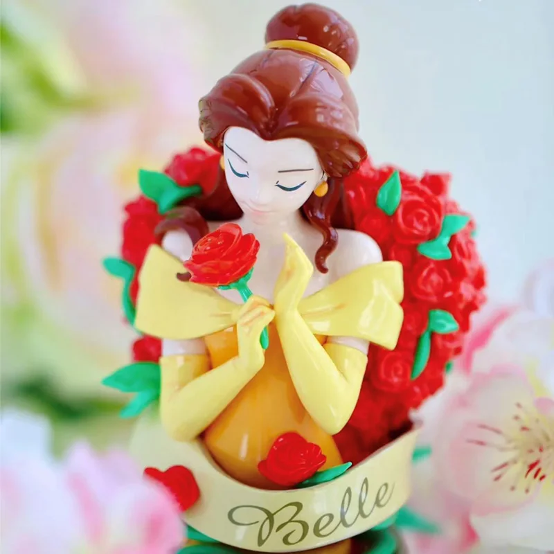 Disney Princess Art Gallery Series Beauty And The Beast Belle Action Figure Toys Cartoon Collection Model Toy Decoration Gift