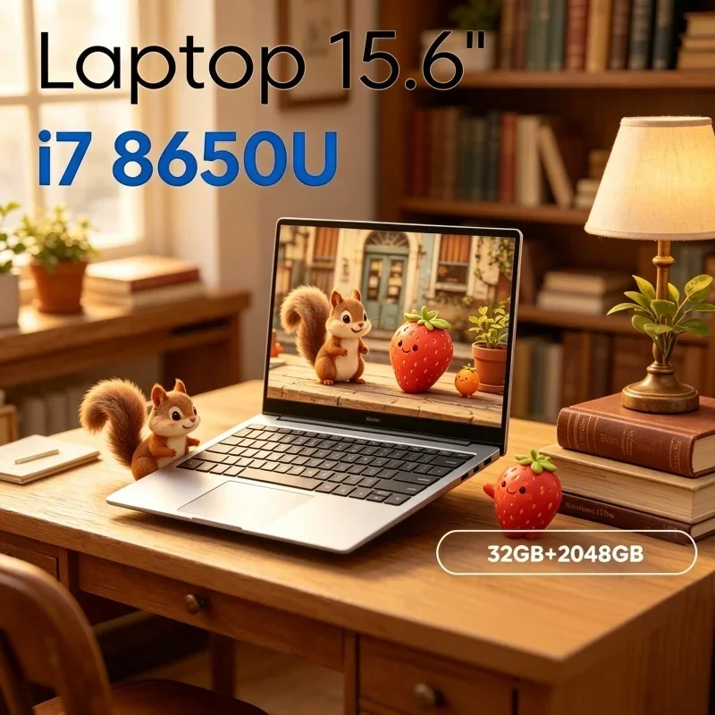Torrid 2026 Aureate Vernant Clarian Portátil de 15.6" con Intel Core I7 8650U, RAM y SSD M.2, Ideal para Tareas Administrativas