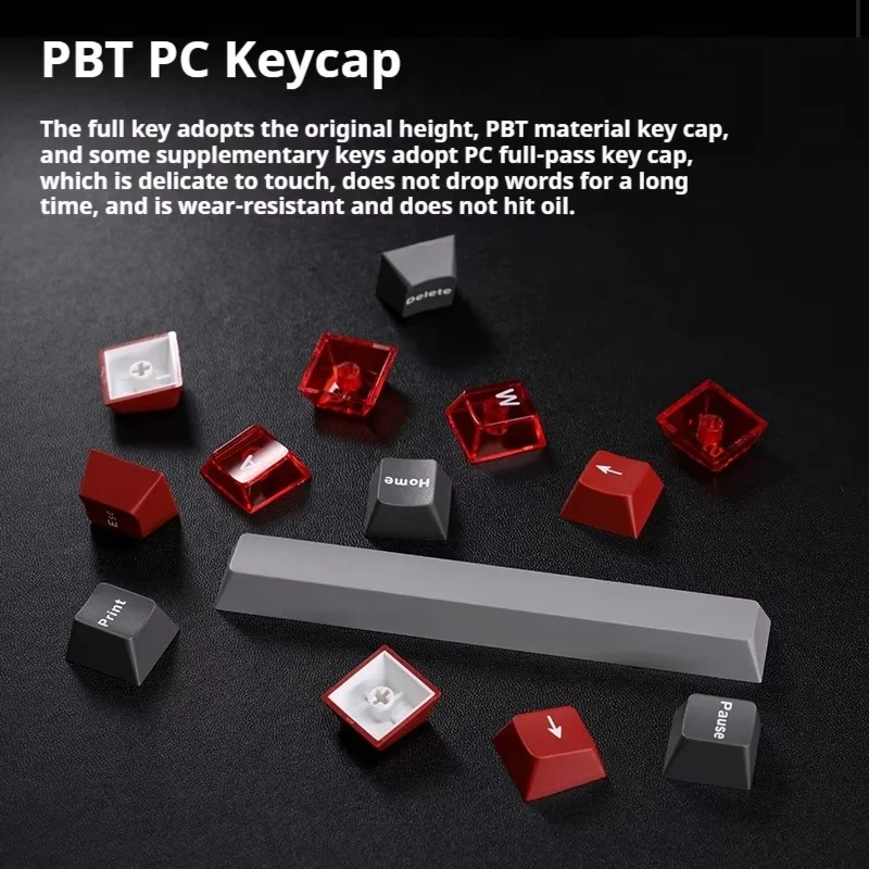 Teclado de eje magnético Rendimiento de disparo rápido Efecto de luz Rgb ajustable estable Uso de entretenimiento adecuado Teclado de oficina