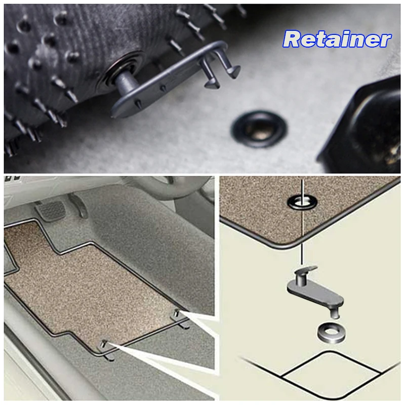 10pcs Car Floor Mat Clips For Lexus ES RX IS GX GS LS LX SC Carpet Holders Fixing Clamps Hooks Retainer Retention Cargo Fastener