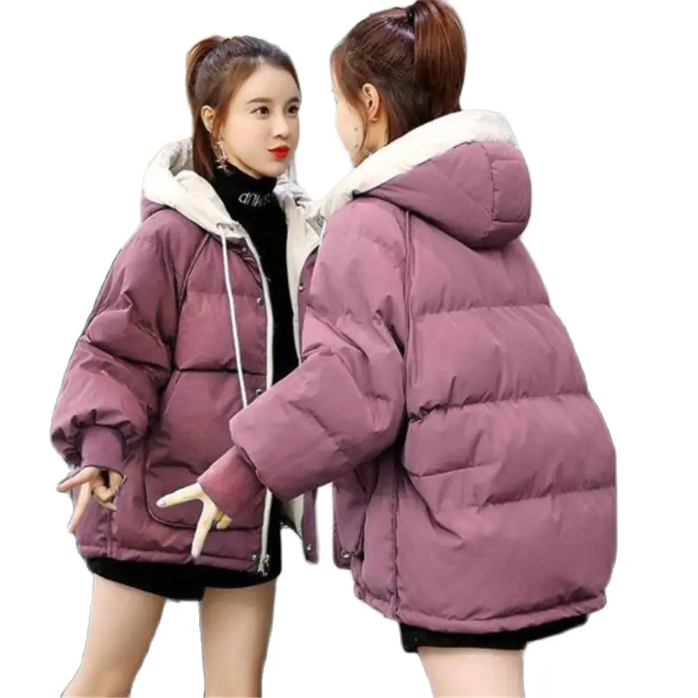 2024 Hot Sale Coat Women Fashion Winter Jacket Cotton padded Parka Outwear Hooded Solid Female Overcoat Autumn Warm Clothing