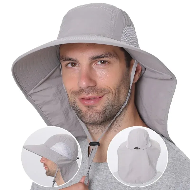 Brede Rand Honkbalhoeden Voor Dames En Heren Zonneverdediger Verkoelende Nek Bewaker Safari Cap Voor Wandelen Vissen Outdoor Hoed Met Flap