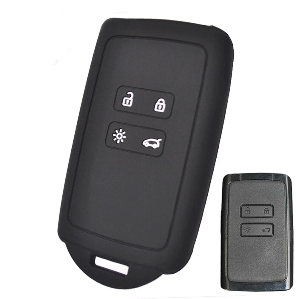 Car Smart Key Cover Fob 4 Button Car Key Replacement Remote Flip Key Cover For Renault Clio Koleos Megane Captur Kadjar