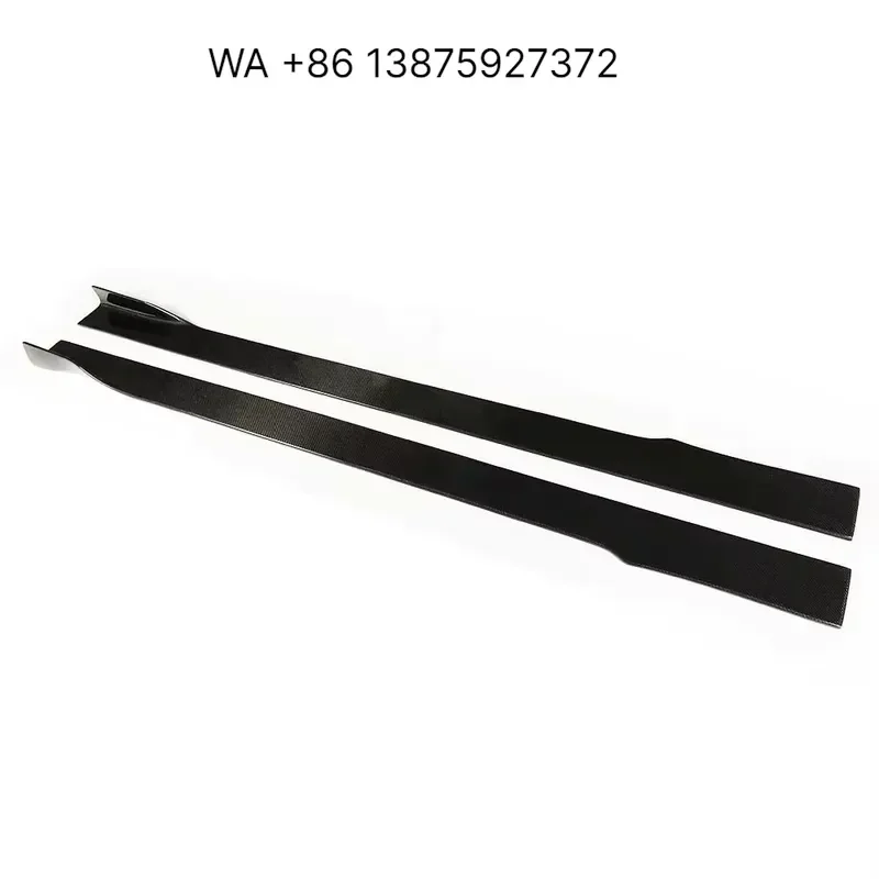 Wmwmnu Universal Carbon Fiber Side Door Extension Skirt Splitter for W205 W204 W213 W207 W212 W222 E92 E90 All Cars