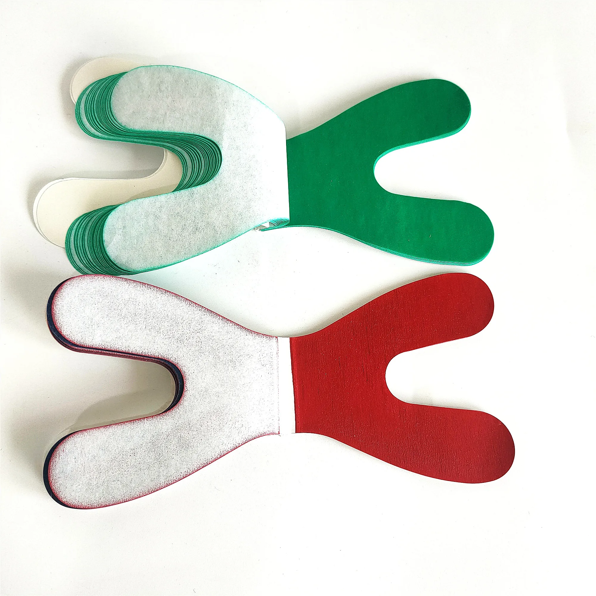 

2Box Dental Articulating Paper Horseshoe Rectangle Thick Strips Red Blue/Green For Denture