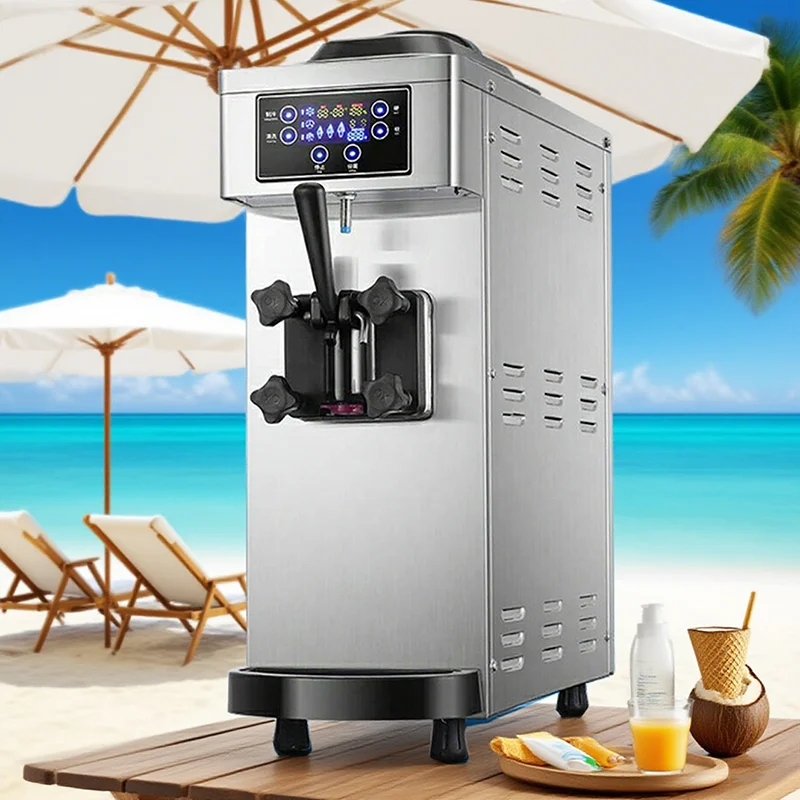 2025 New Small Single Head Ice Cream Machine Ice Cream Maker With Low Noise Soft Ice Cream Vending Machine