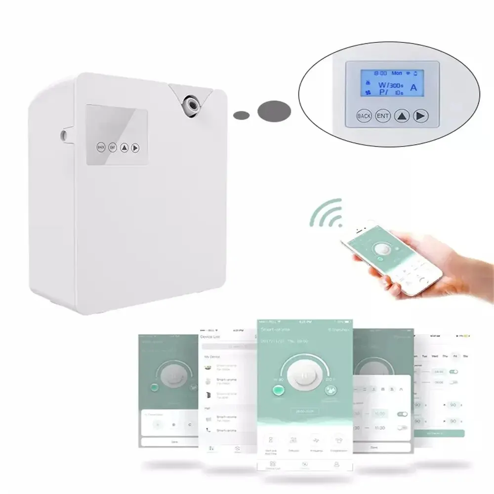 Scent Diffuser 300m3 Bluetooth Wifi Aroma Diffuser 300ml Auto Timer Function Fragrant Device for Hotel Home Nebulizer Atomizer
