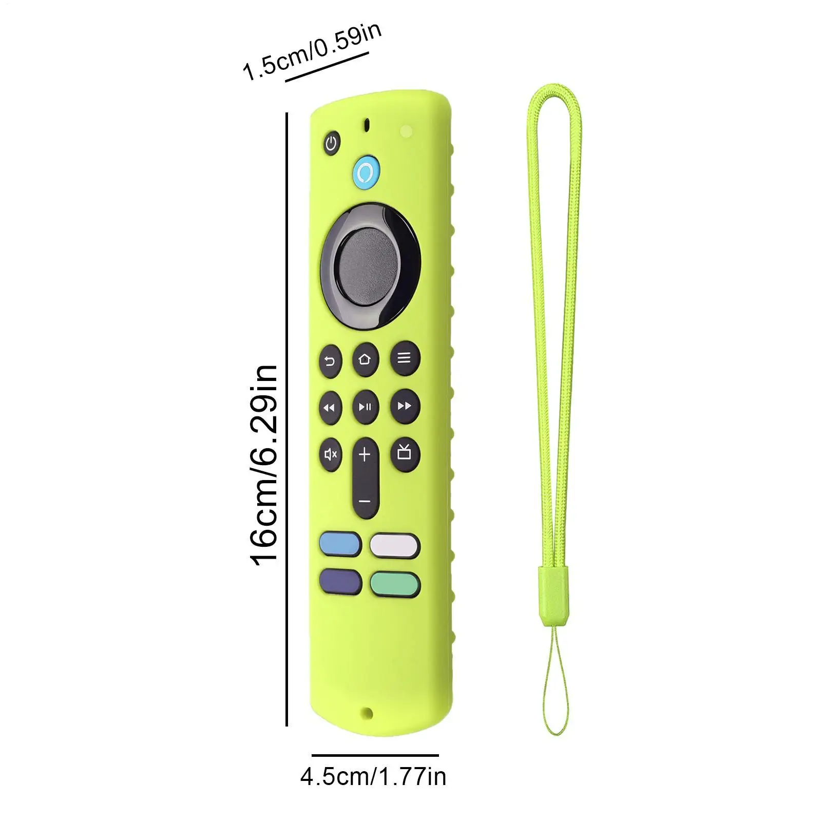 For All-new Amazons Fire TV Stick 4K Remote Control Silicone Cover Case Anti-drop Dustproof Shockproof Skin Sleeve Anti-fall view 6