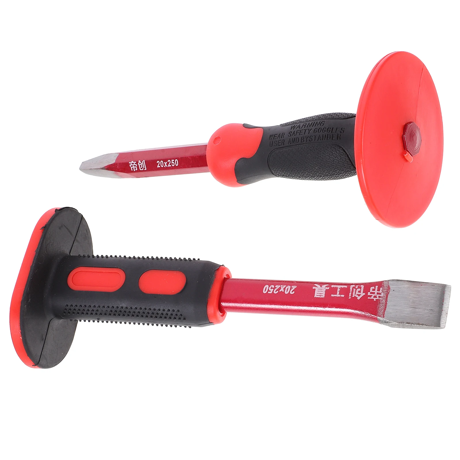 

Chisel Set Heat Treated Chrome Vanadium Steel Soft Hand Guards Non Slip Shock Absorption Comfortable Grip Large Wrench