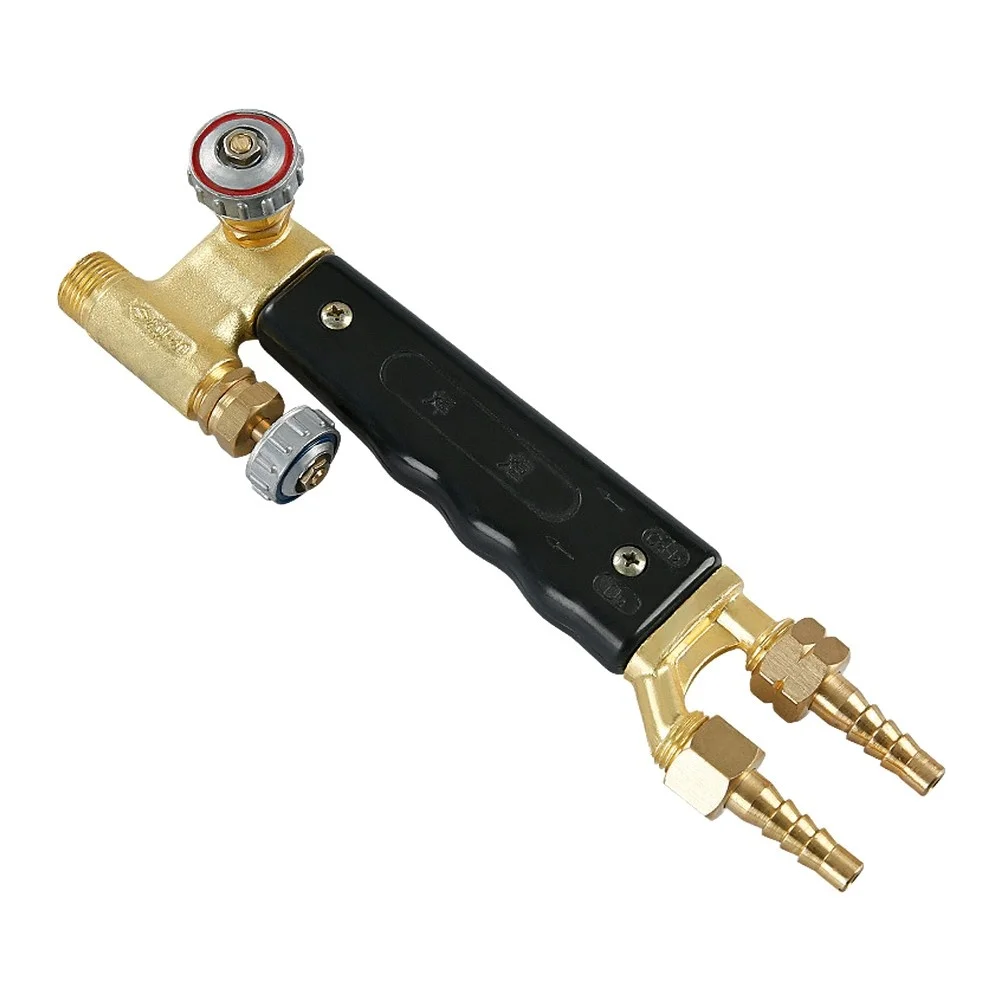 Ergonomic Flame Cleaning Handle with Dual Switch Function Adjustable Gas Air Valves and Sturdy Copper Construction