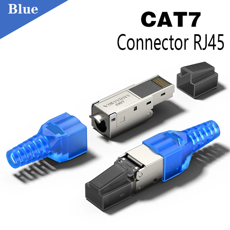 Ventie RJ45 Cat8 Cat7 Cat6A-connectoren Gereedschapsvrije herbruikbare Ethernet-afsluitingspluggen, internetstekker, snelle veldinstallatie