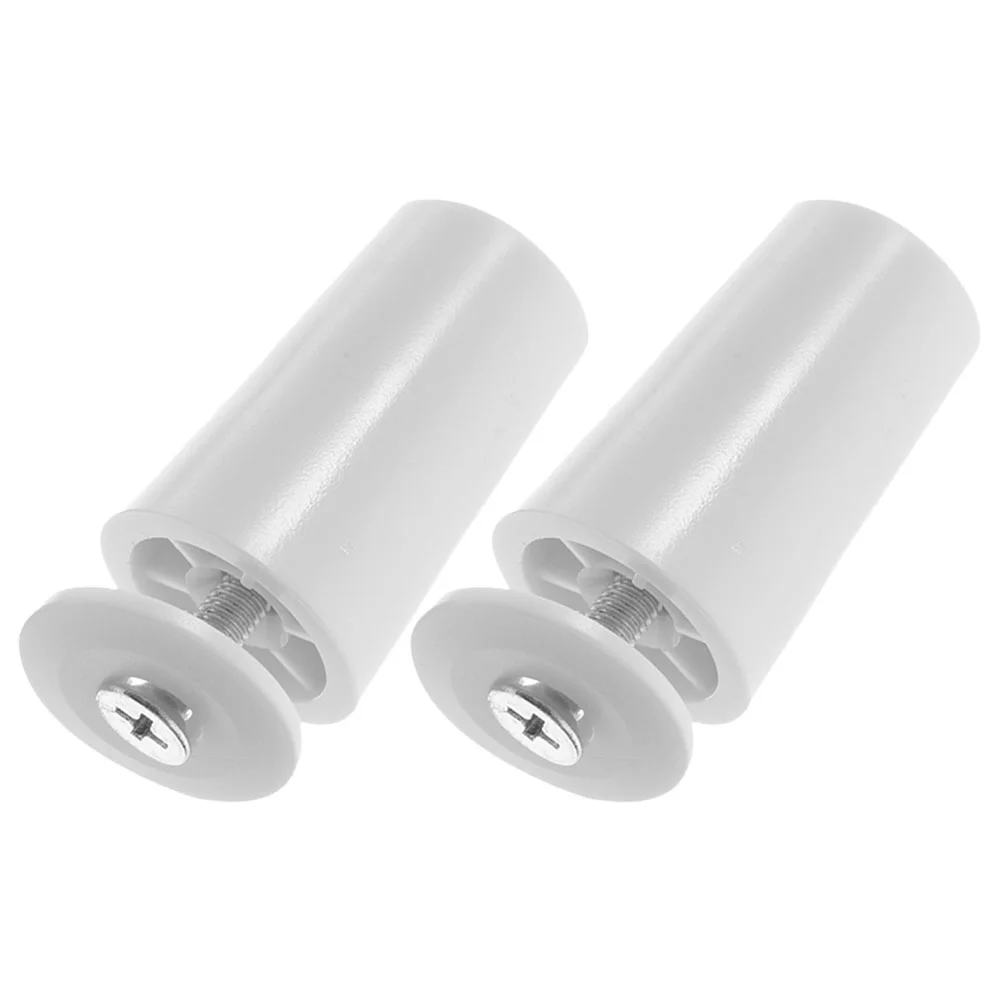 2 Pcs Blinds Replacement Shutter Pin Curtain Stoppers Buffer for Roller Shutters Bamboo Parts White