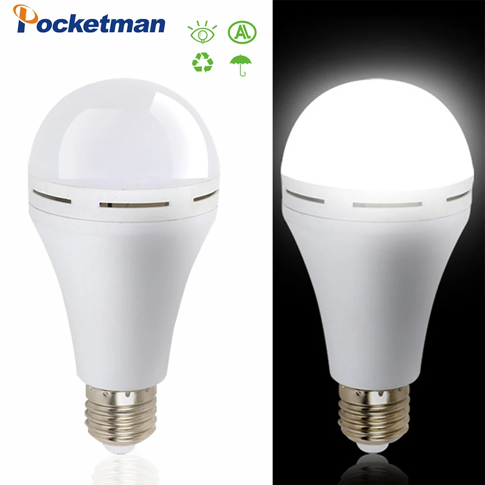 

E27 9W 12W 15W 18W LED Bulb Lamps Outdoor Emergency Light Rechargeable Lantern Night Light with Built-in Battery