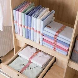10 개/대 옷 페그 천 보드 게으른 플라스틱 옷 접는 티셔츠 폴더 Clothespins 옷장 빠른 속도 접이식 스토리지 구성