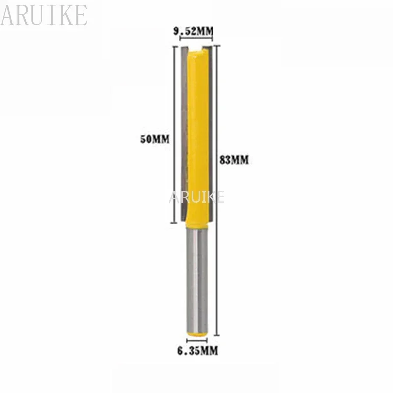 Router Bit 1/4 Shank Extension Long Straight Trimming Knife CNC  Milling Cutters for Wood Edge Cutting MC01002