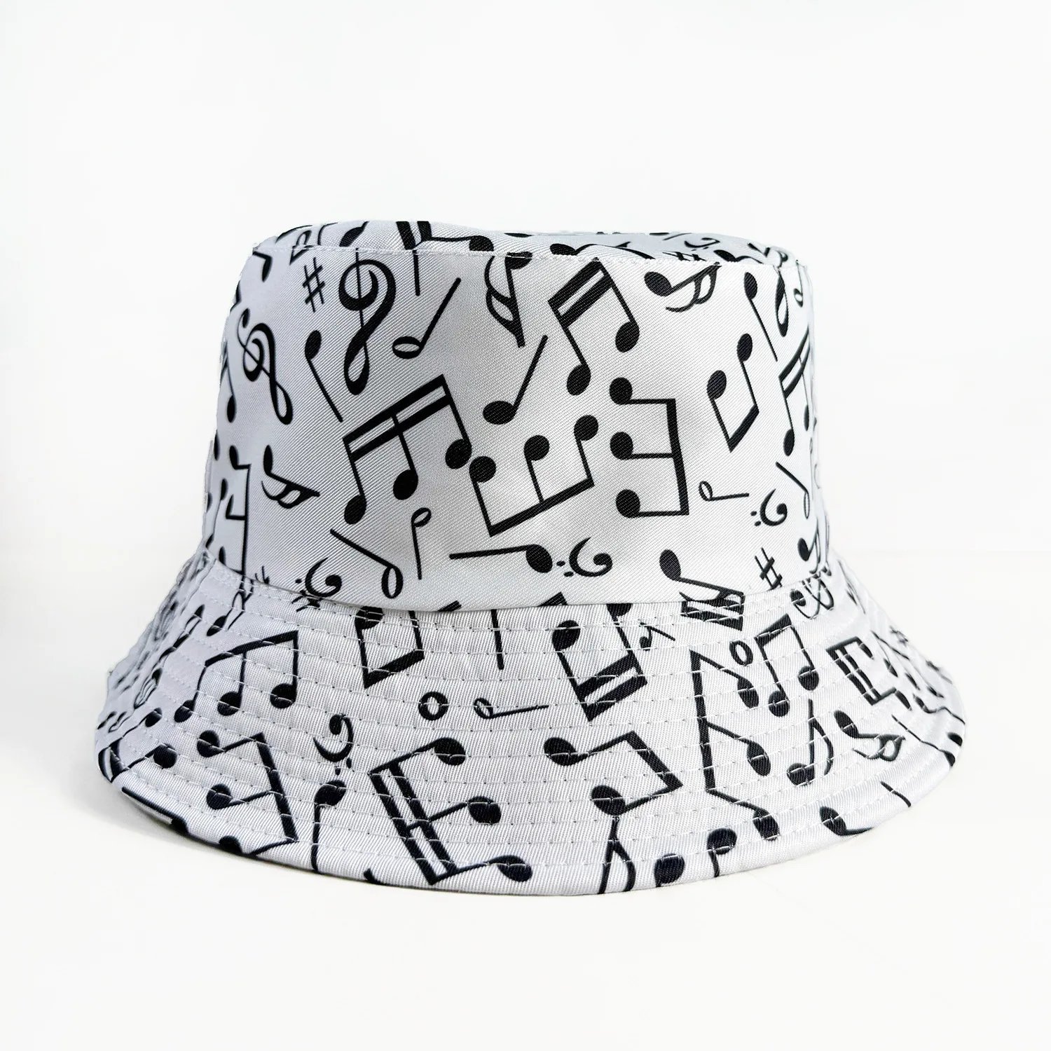 Cartoon Youthful Cool music singer Double-sided wear fisherman hat Outdoor Leisure Sunscreen Sun Hat Men Women bucket hats