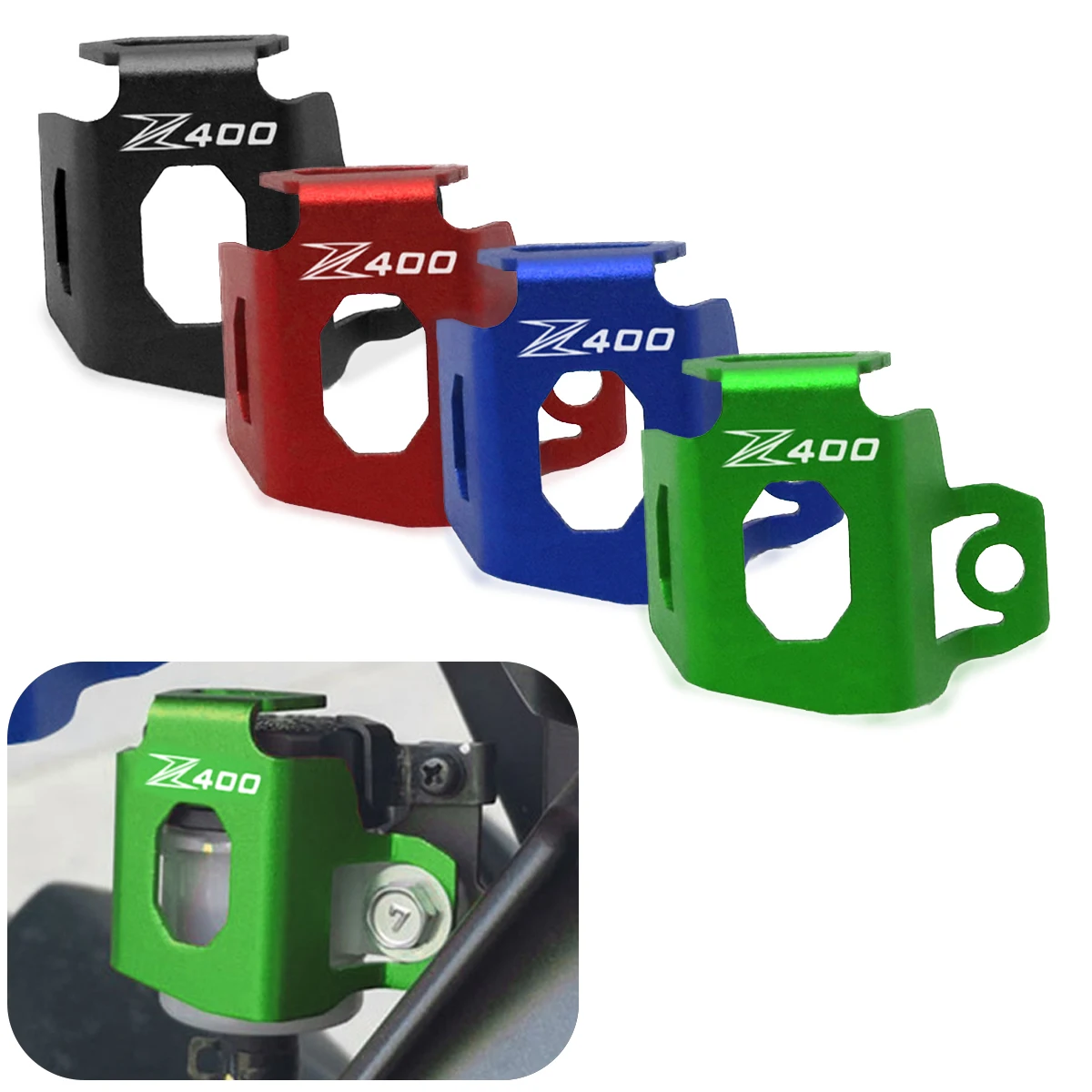 Tappo del serbatoio del liquido dei freni posteriore del motociclo serbatoio del carburante protezione del coperchio della tazza dell'olio accessori in alluminio CNC foz Kawasaki Z400