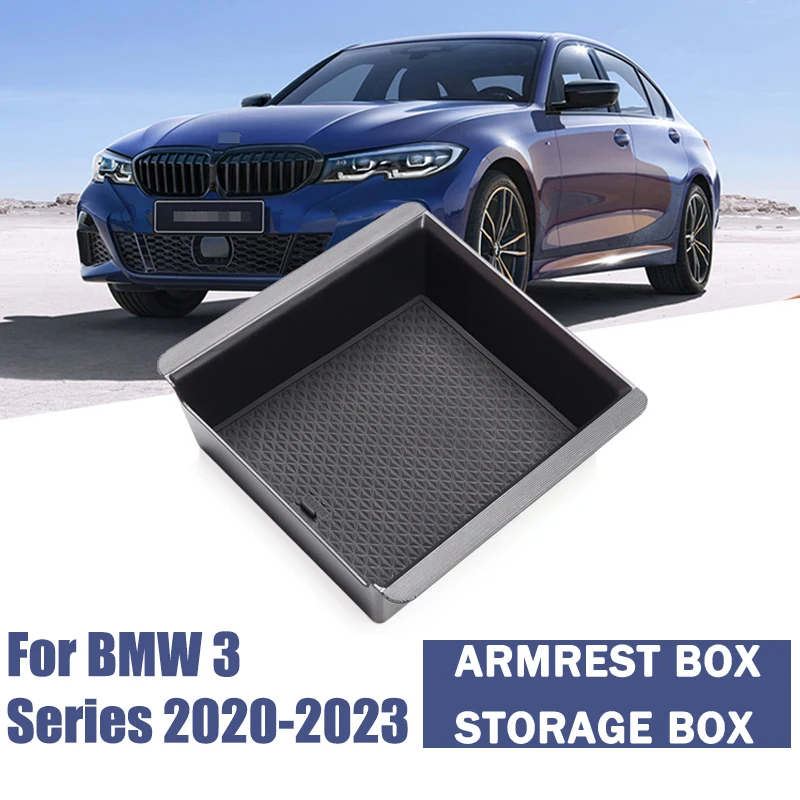 

For BMW 3 Series 2020-2023 2021 2022 Armrest Storage Box Stowing Tidying Organizer Box Car Interior Accessories Supplies